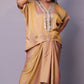 Sukoon - 2pc set - 2 tone Premium satin - Gold