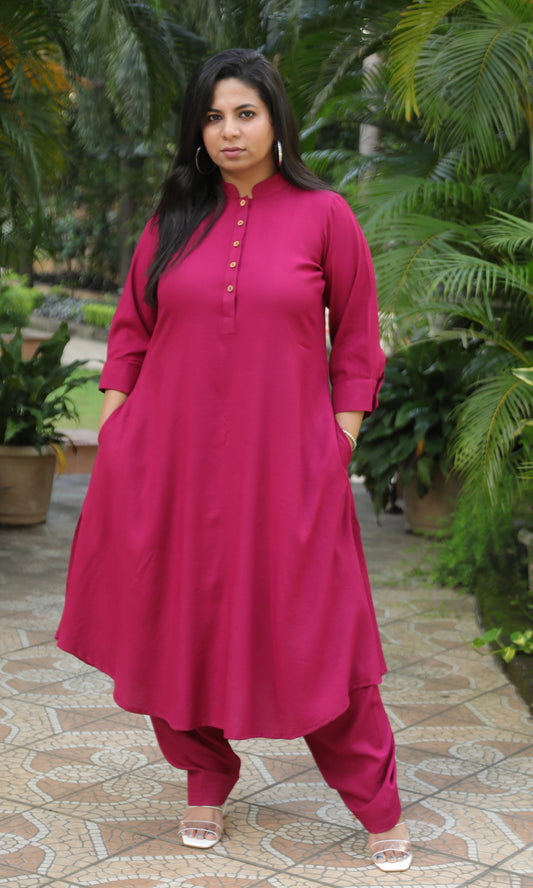 REVA co ords - Majenta - Soft Cotton