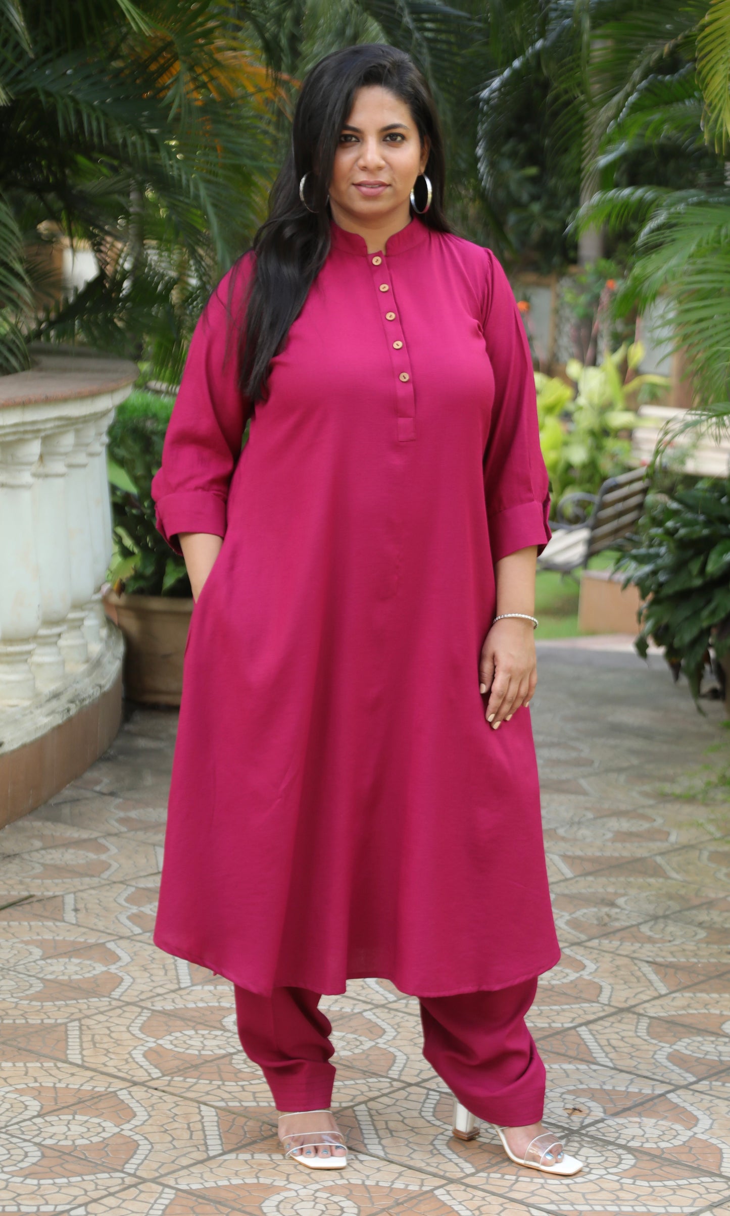 REVA co ords - Majenta - Soft Cotton
