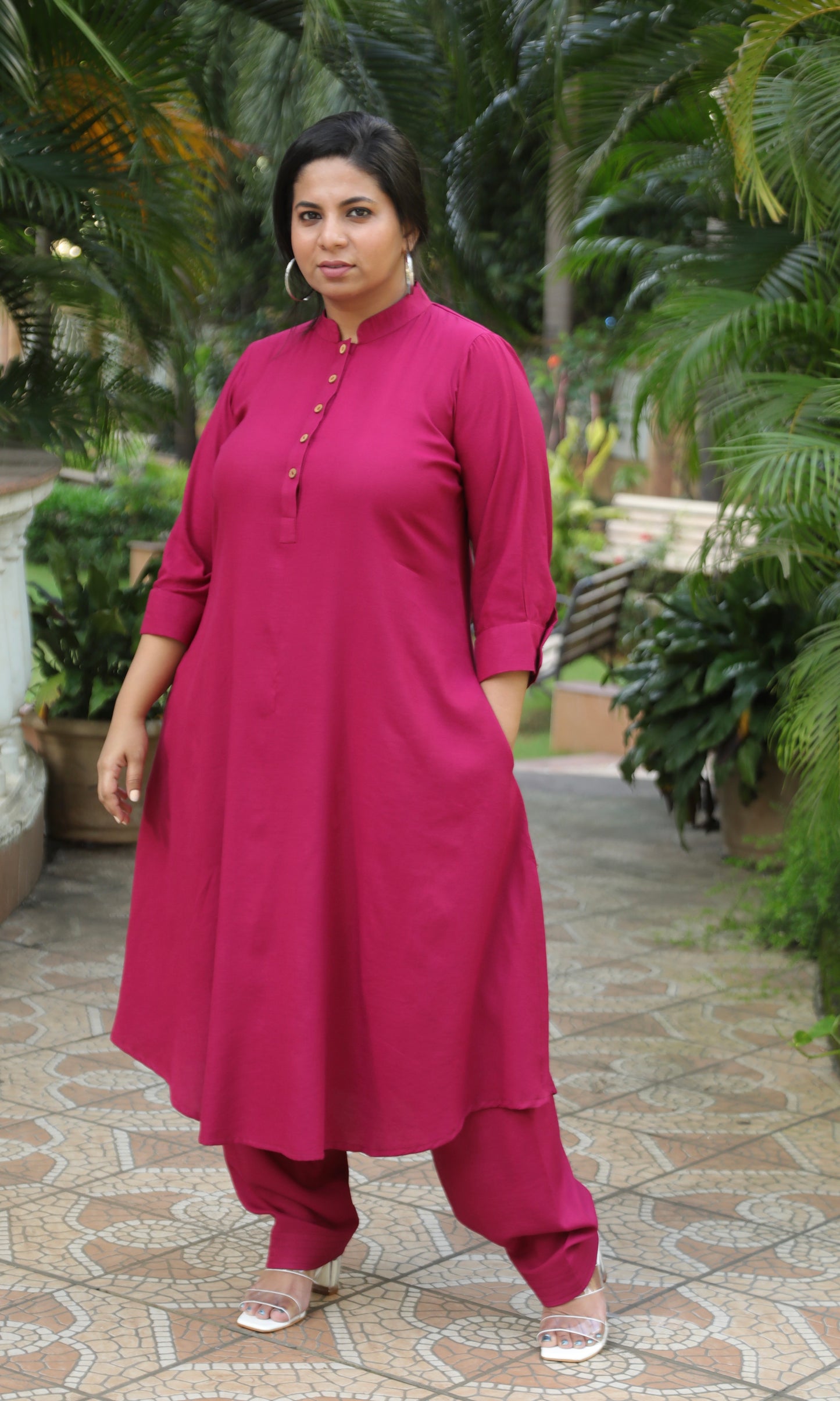 REVA co ords - Majenta - Soft Cotton