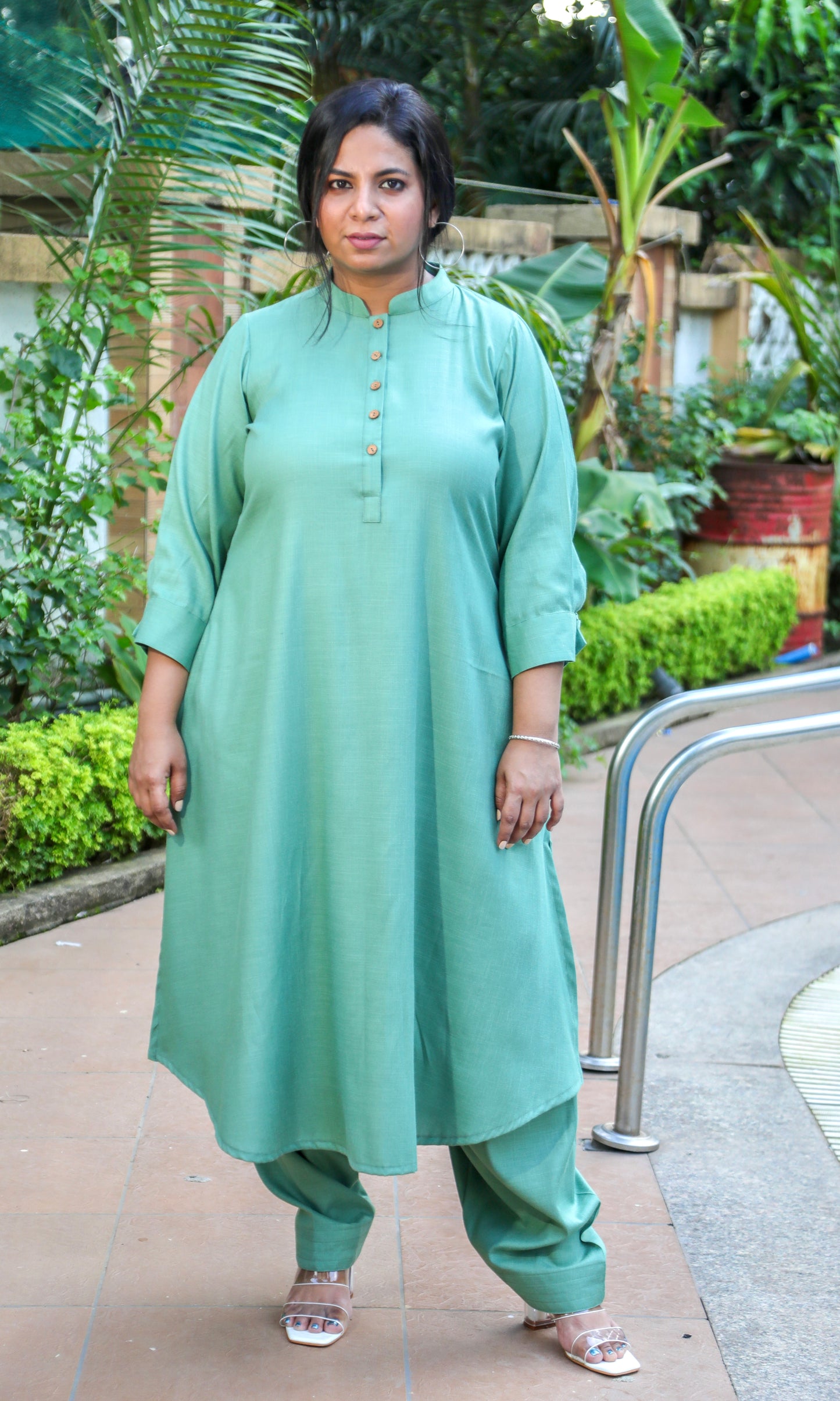 REVA co ords - Pista Green - Soft Cotton