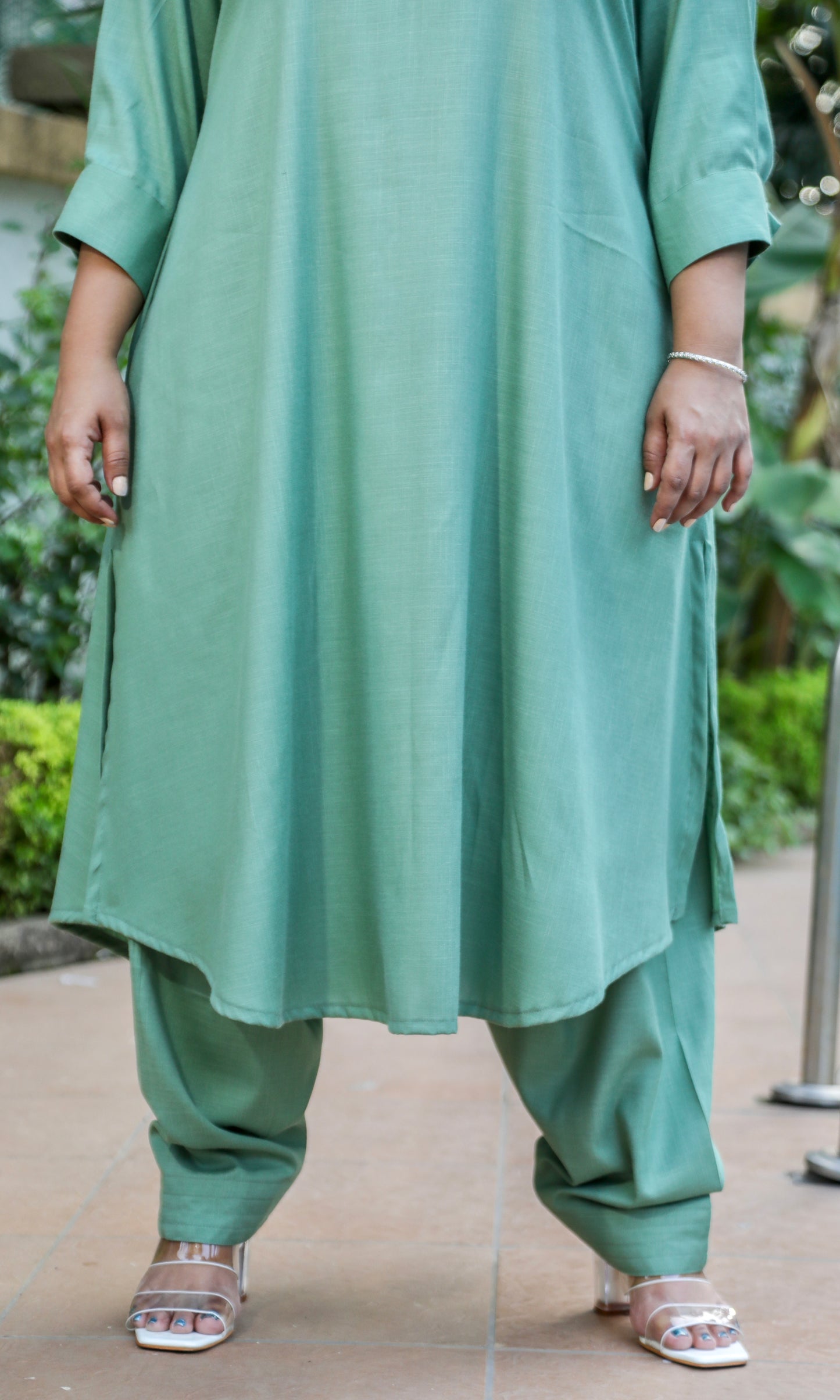 REVA co ords - Pista Green - Soft Cotton