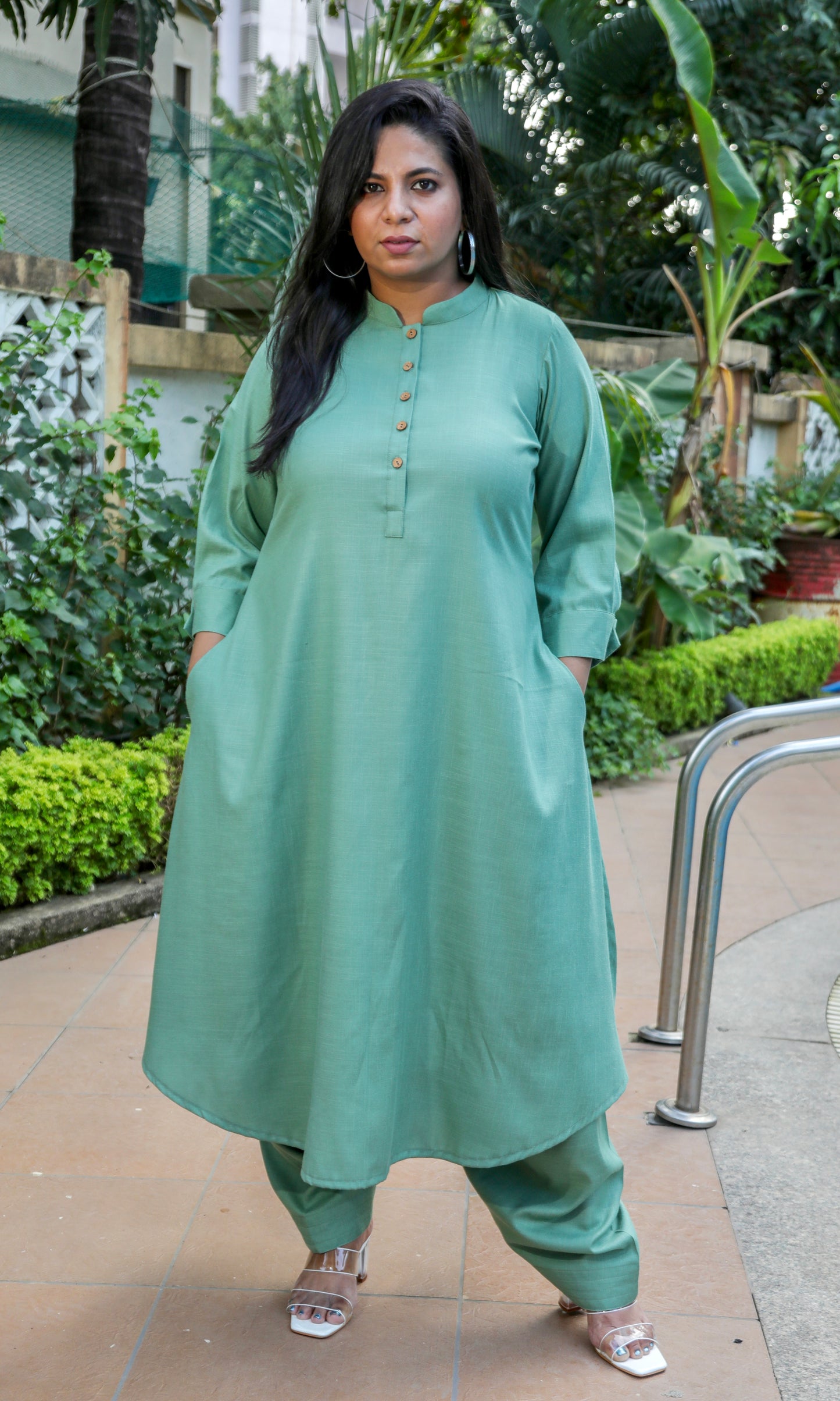 REVA co ords - Pista Green - Soft Cotton