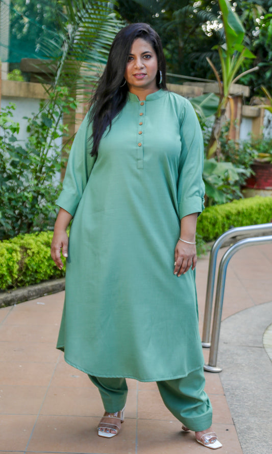 REVA co ords - Pista Green - Soft Cotton