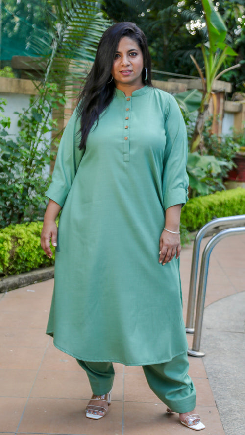 REVA co ords - Pista Green - Soft Cotton