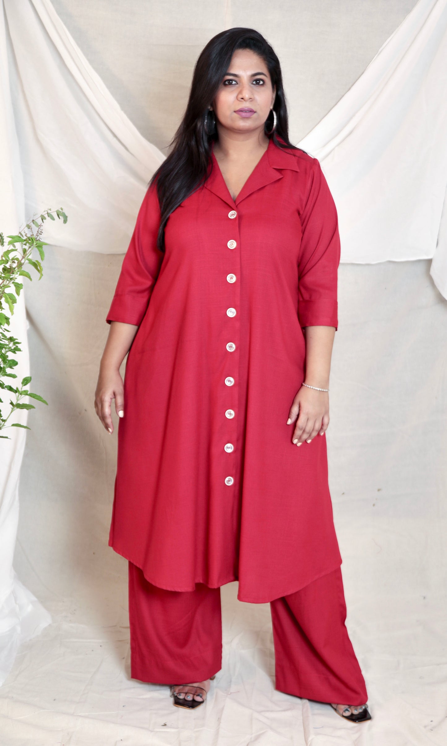 BOSS BABE co ords - MAROON - Soft cotton
