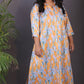 NYRA - Shirt Dress - Linen Satin - Yellow