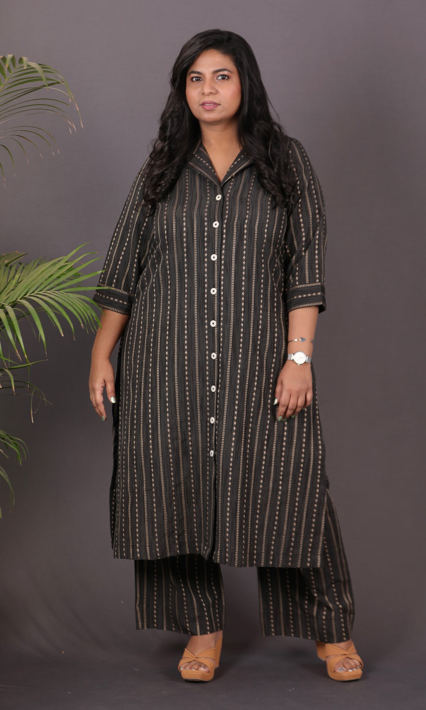 BOSSBABE cords - BLACK - Thread work COTTON