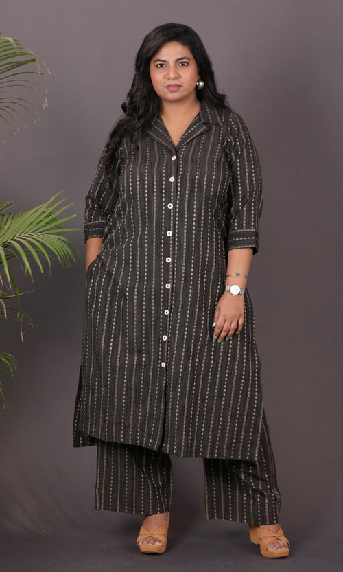 BOSSBABE cords - BLACK - Thread work COTTON