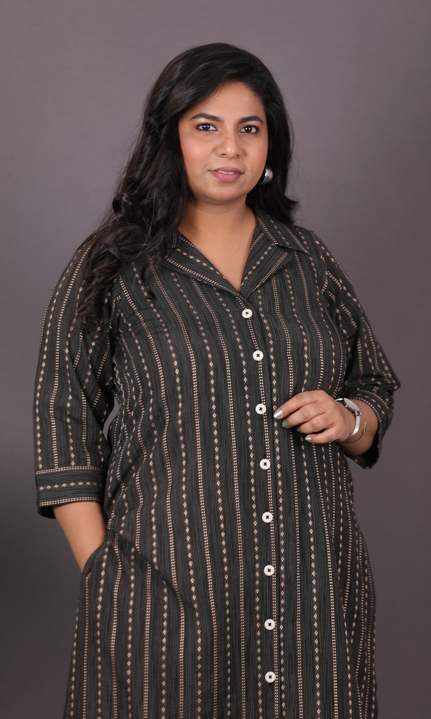 BOSSBABE cords - BLACK - Thread work COTTON