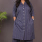 BOSSBABE cords - BLUE - Thread work COTTON