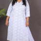 JASMINE - Kurta - Cotton Jari booti with thread work - Blue