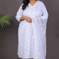 JASMINE - Kurta - Cotton Jari booti with thread work - Blue