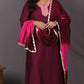 Aayat - Majenta - Crepe Silk with soft silk tie-dye dupatta Optional