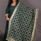 NOOR - Anarkali set + Zari Dupatta - Bottle Green
