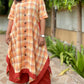 ANNA - Dress - Cotton Checks - ORANGE