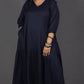 Lysha gathered dress - NAVY