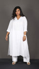 SUHANI - Full Set - soft cotton - Pure White + Mul dupatta optional
