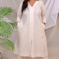 GEET - Co Ord Set - Handloom Cotton - Dobby weave - Cream