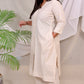 GEET - Co Ord Set - Handloom Cotton - Dobby weave - Cream