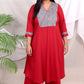 KHUSHI -  Kurta - MAROON - Soft Cotton
