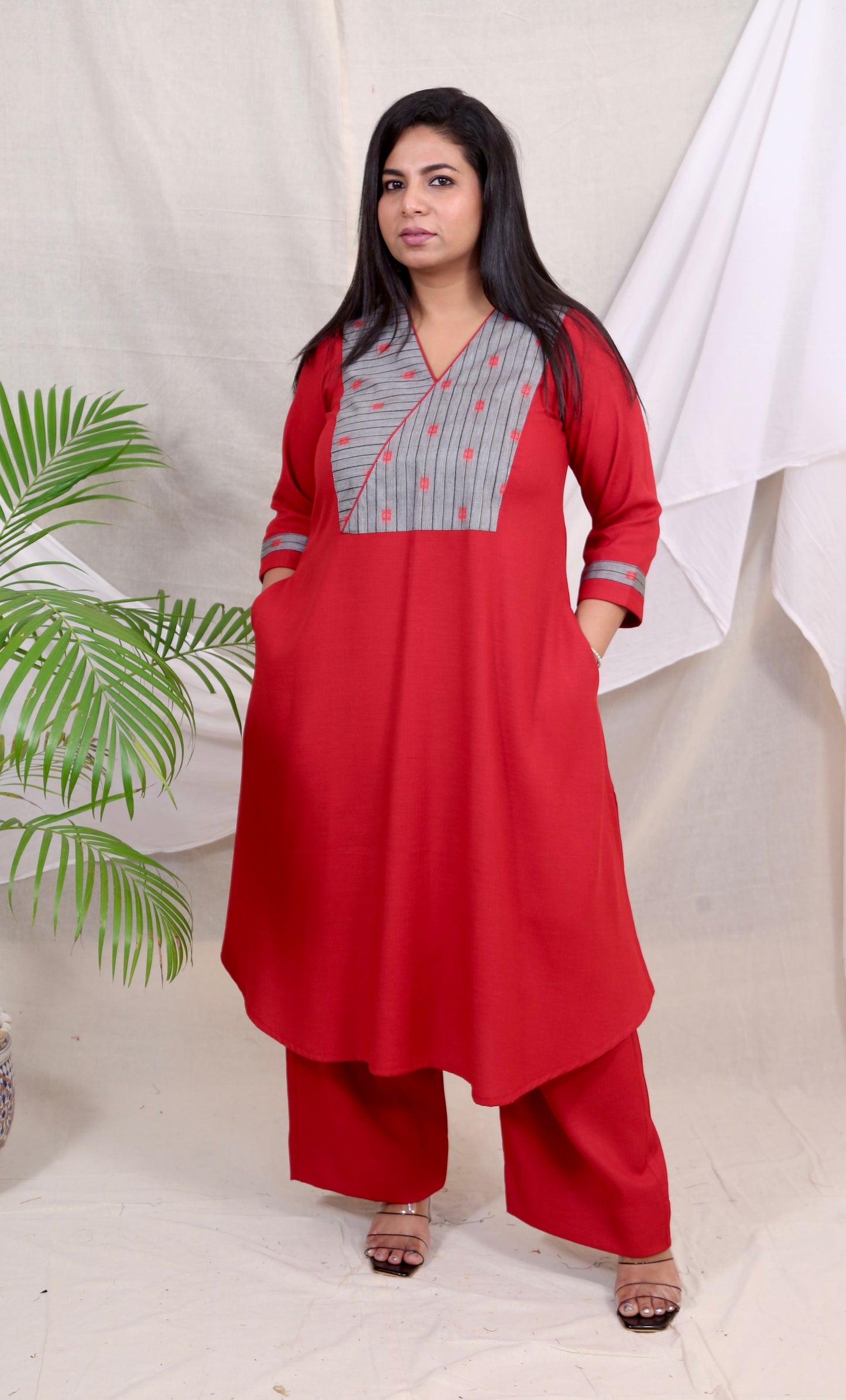 KHUSHI -  Kurta - MAROON - Soft Cotton