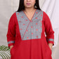 KHUSHI -  Kurta - MAROON - Soft Cotton