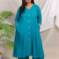 Meera - Co Ord set - RAMA GREEN - Soft Cotton