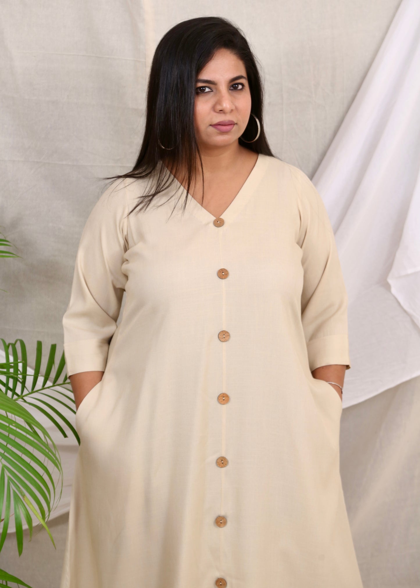 Meera - Co Ord set - Beige - Soft Cotton