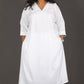 SUHANI - Full Set - soft cotton - Pure White + Mul dupatta optional