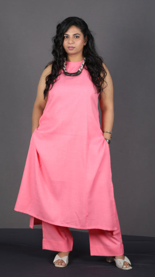 Eshana - 2 pc set - Soft cotton - Baby pink