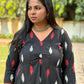 Sonam - Black Ikkat Dress