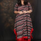 ANNA - SET - BLACK IKKAT COTTON