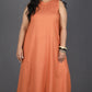 Eshana - 2 pc set - Soft cotton - Orange