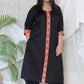 KAJOL - Kurta - soft cotton - BLACK