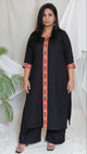KAJOL - KURTA PANT SET - soft cotton - BLACK
