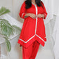 NORAH - CO ORDS - RED - soft cotton