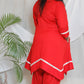 NORAH - CO ORDS - RED - soft cotton