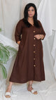 Meera - DRESS or SET - BROWN - Soft Cotton