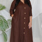 Meera - Co Ord set - BROWN - Soft Cotton