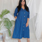 Meera - DRESS or SET - MID NIGHT BLUE - Soft Cotton