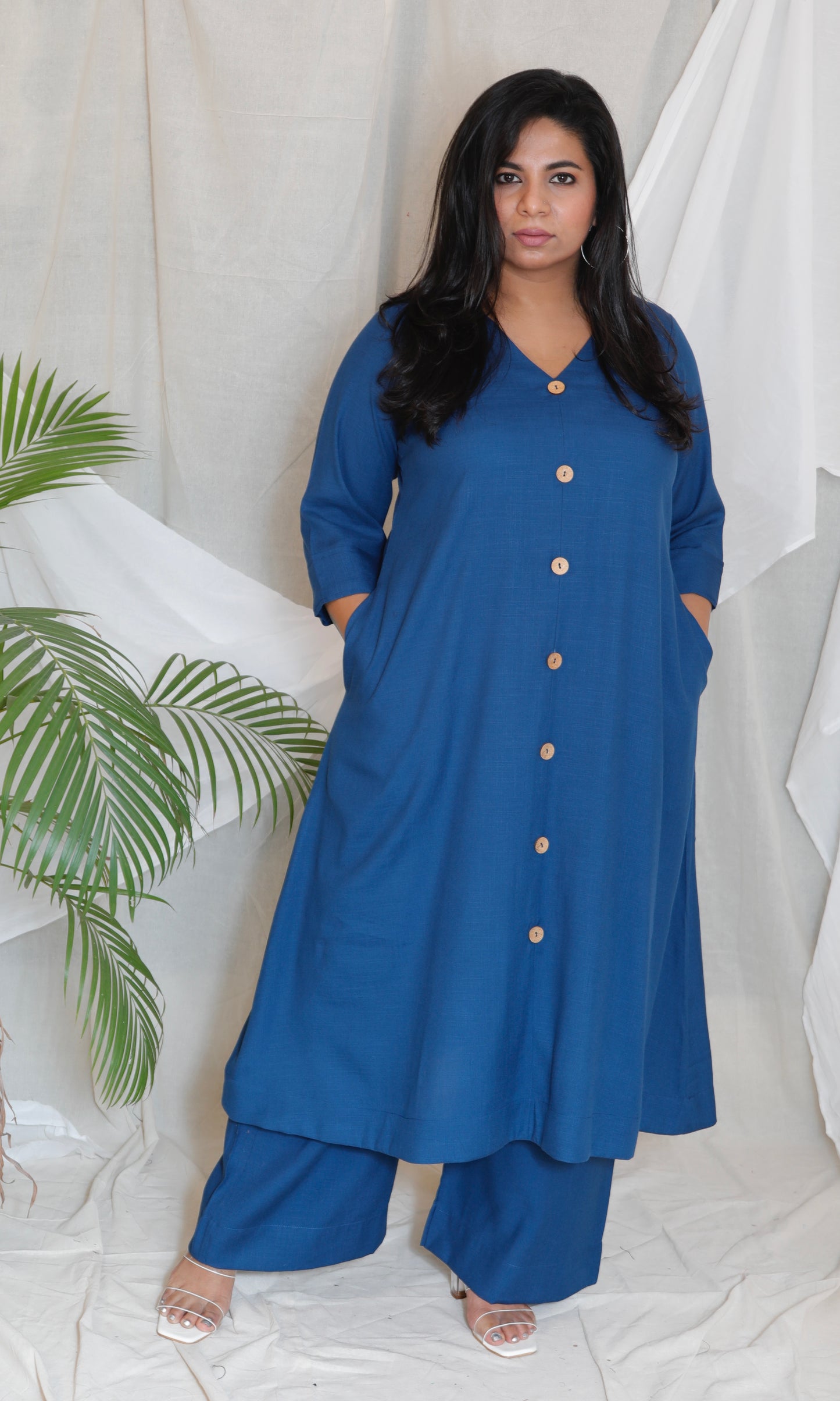 Meera - Co Ord set - MIDNIGHT BLUE - Soft Cotton
