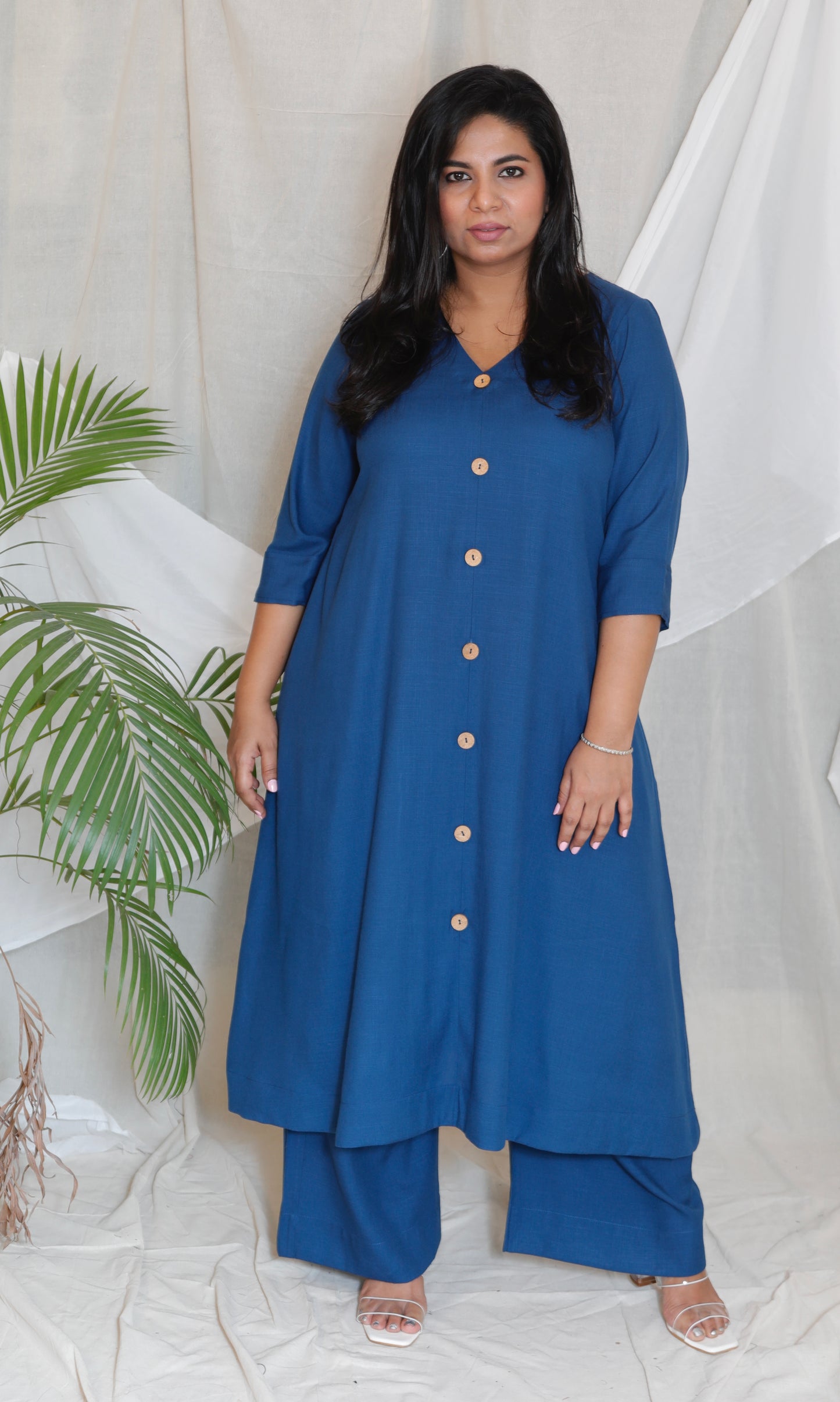 Meera - Co Ord set - MIDNIGHT BLUE - Soft Cotton