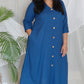 Meera - Co Ord set - MIDNIGHT BLUE - Soft Cotton