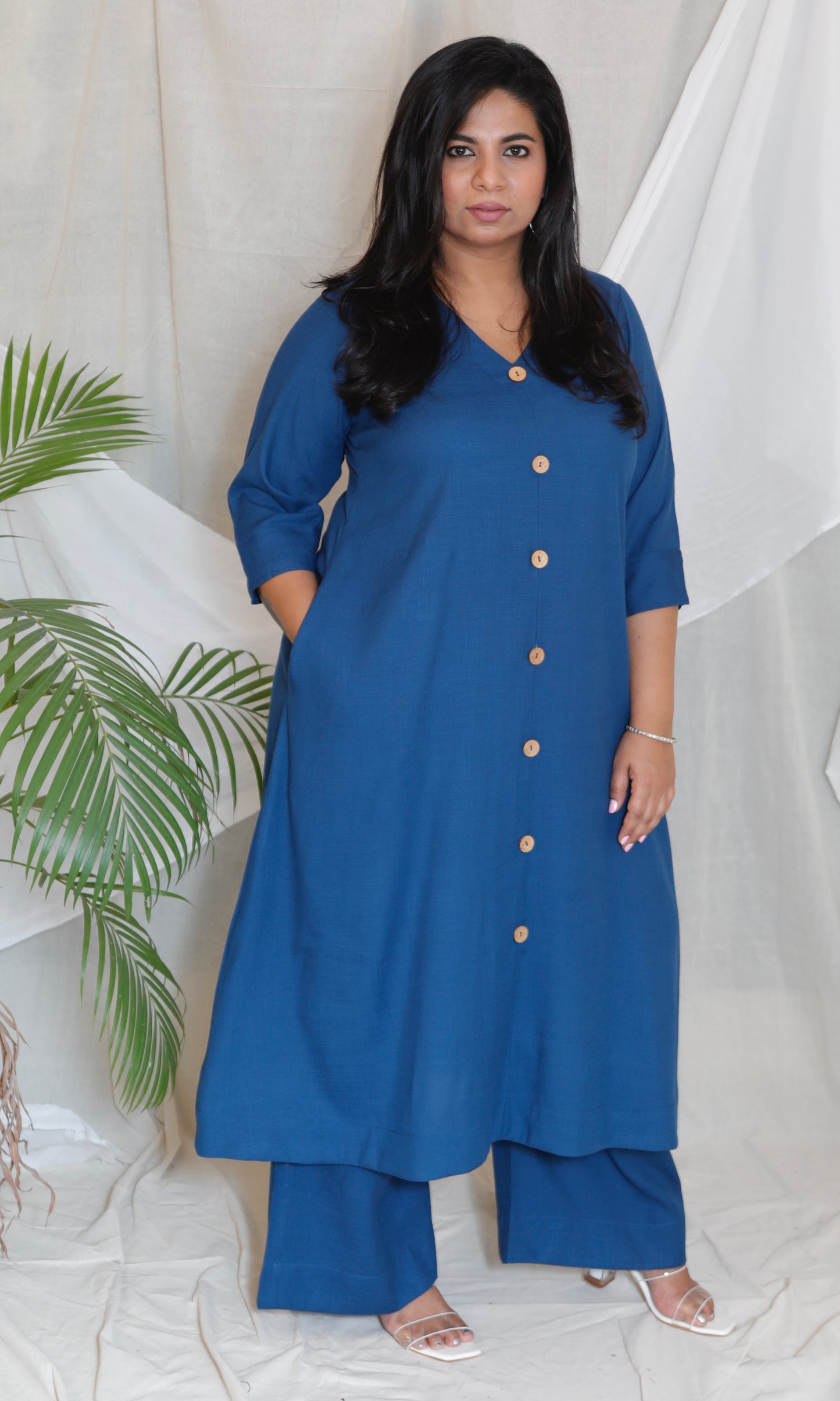 Meera - Co Ord set - MIDNIGHT BLUE - Soft Cotton