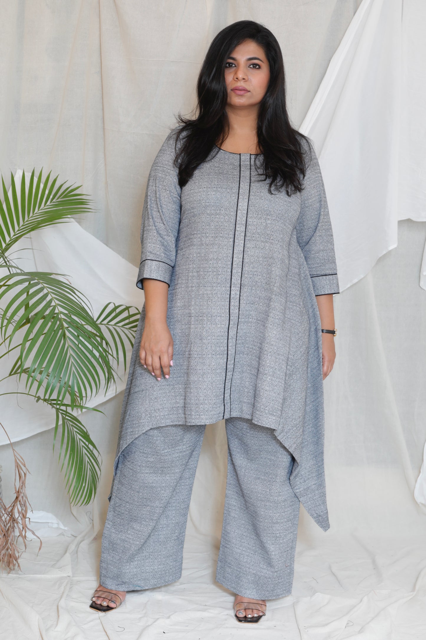 ZINTA - CO ORD SET - JAQUARD COTTON - BLACK