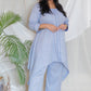 ZINTA - CO ORD SET - JAQUARD COTTON - BLUE