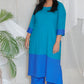URMILA - Kurta - Green Blue -soft cotton