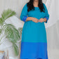 URMILA - Kurta - Green Blue -soft cotton