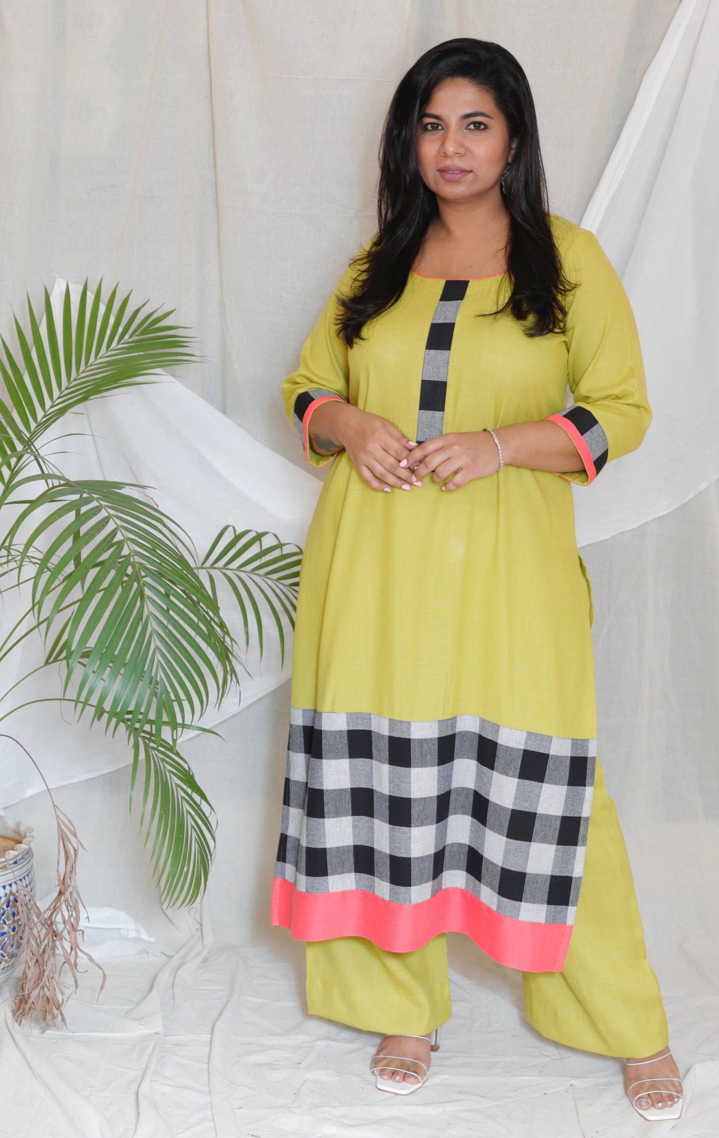 SACHI - Kurta - soft cotton - POPAT GREEN